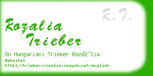 rozalia trieber business card